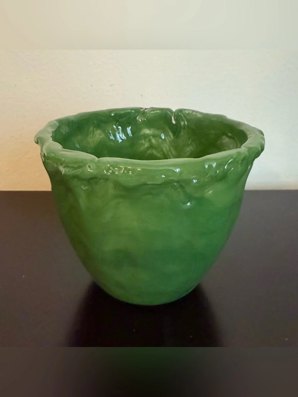 Small Green Glass Vase